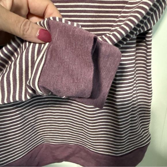 The Pulse Boutique Striped Light Plum Long Sleeve Top New size XS - Picture 5 of 6